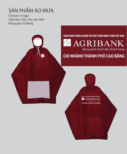 Áo mưa quà tặng - Agribank